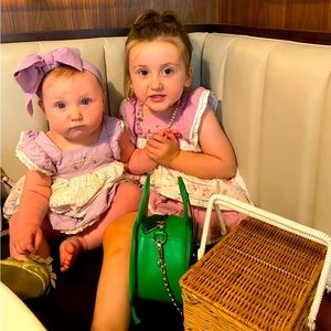 18M Hi-lo Embroidered Well Dressed Wolf Dress - matching sister set available